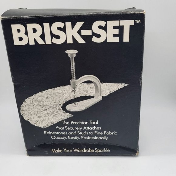 Vintage Brisk-Set Model 100A Metal Flatback Rhinestone Setter - Picture 1 of 3